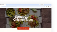 Chrome UI showing recipe customization feature