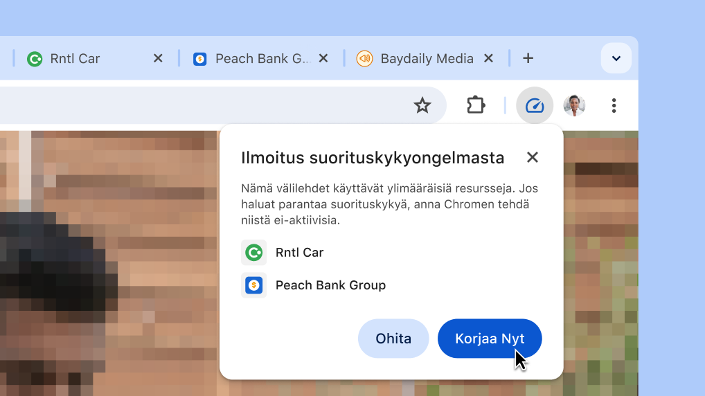 Paranna selaimen toimintaa yhdellä klikkauksella