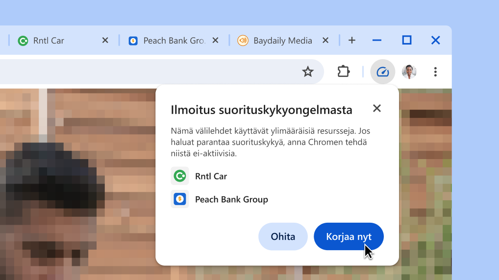 Paranna selaimen toimintaa yhdellä klikkauksella